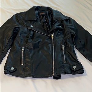 Black leather jacket